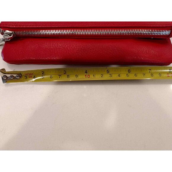 Red Messenger Crossbody Vegan Leather Grace Adele - Picture 8 of 11